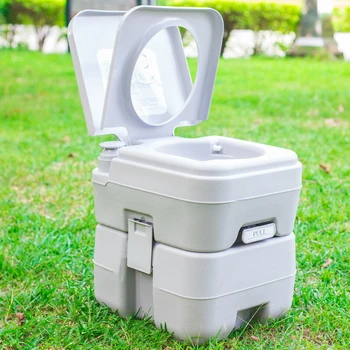 10 L auto wc outdoor camping prenosné, mobilné wc, krytý piestové čerpanie vody splachovanie tehotné ženy toalety