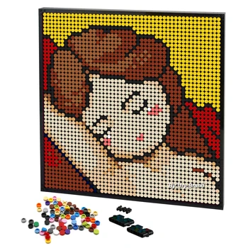 2488PCS Ručné Maľovanie Pixel Art, Spanie Venuša Výšku Miestnosti, Dekoratívne Mozaikové DIY Rám Stavebných Blokov Hračka Darčeky