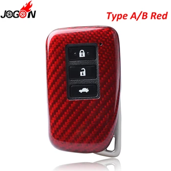 Black Red Carbon Fiber Diaľkové príveskom Prípade Shell Kryt Pre Lexus RC200t RC300 RC300h RC350 SC430 RC F JE F