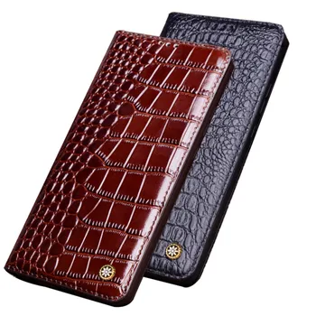 Luxusné Full-Zrna pravej Kože Magnetické Phone Bag obal Pre Samsung Galaxy A70S A50S A40S A30S A20S A10 Závesu Prípade Stojan