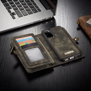 Multi-funkčný Retro Magnetické Kožené Peňaženky obal Pre Samsung A52 A72 A51 Note20 S10 S20 S7 S8 S9 Plus A50 A30S s Card