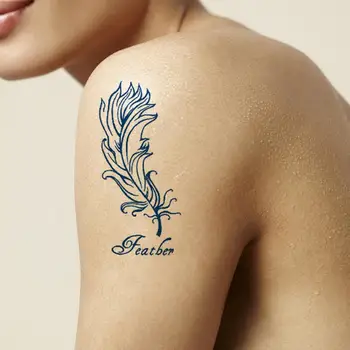 Móda Falošné Tetovanie Nálepky Bylinné Extrakty Šťavy Nepremokavé Dočasného Prevodu Tetovanie Nálepky Body Art Nástroje