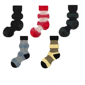 Nové Ponožky pre Mužov Pre Ženy Zábavné Japonsko Príliv Dizajn Značky Jednotlivé Záhyby Ponožky Hip Hop Módne Bavlna Bežné Posádky Ponožky