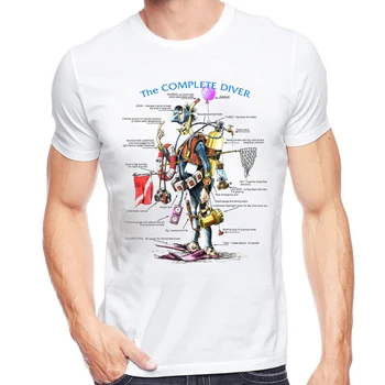 Pôvodný Základný Dizajn Retro Košele Milujú Potápanie T Shirt Mužov Kompletný Diver T-shirt Módne Tričko Priateľ Dar Čaj